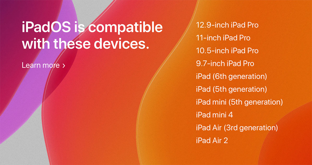 iPadOS サポート機種