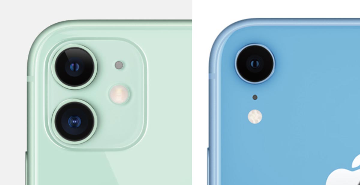 iPhone 11とiPhone XR リアカメラの違い