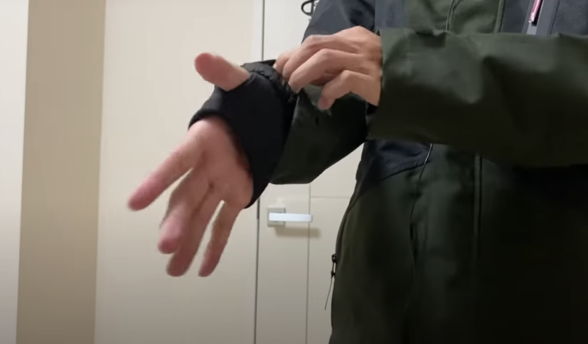 イージス360°リフレクト透湿防水防寒SRTONGジャケット 袖