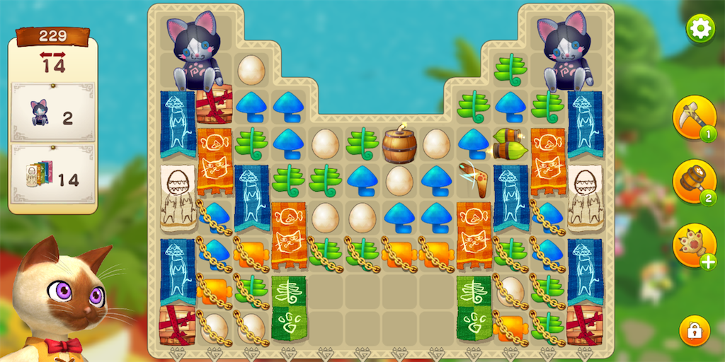 Ver1 クエスト221〜235 攻略記録 モンハンパズル アイルーアイランド 日本語攻略日記(Monster Hunter