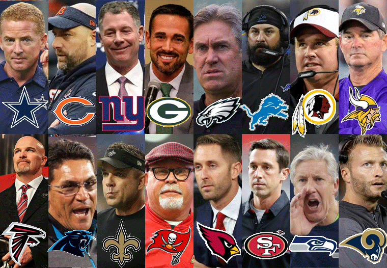 32チーム ヘッドコーチ紹介 Nfc編 Nfl超入門 群雄割拠の32国志演義