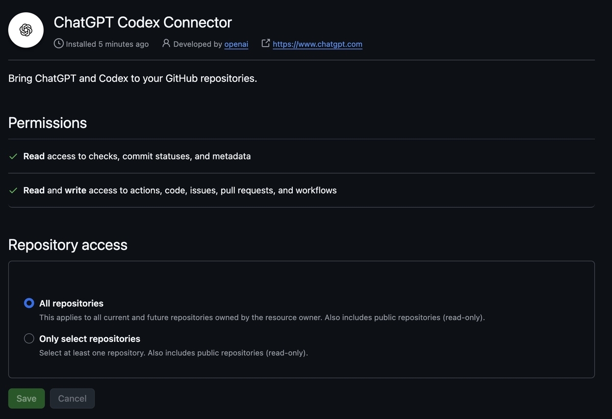 OpenAIのCodexを使う - macでインフォマティクス