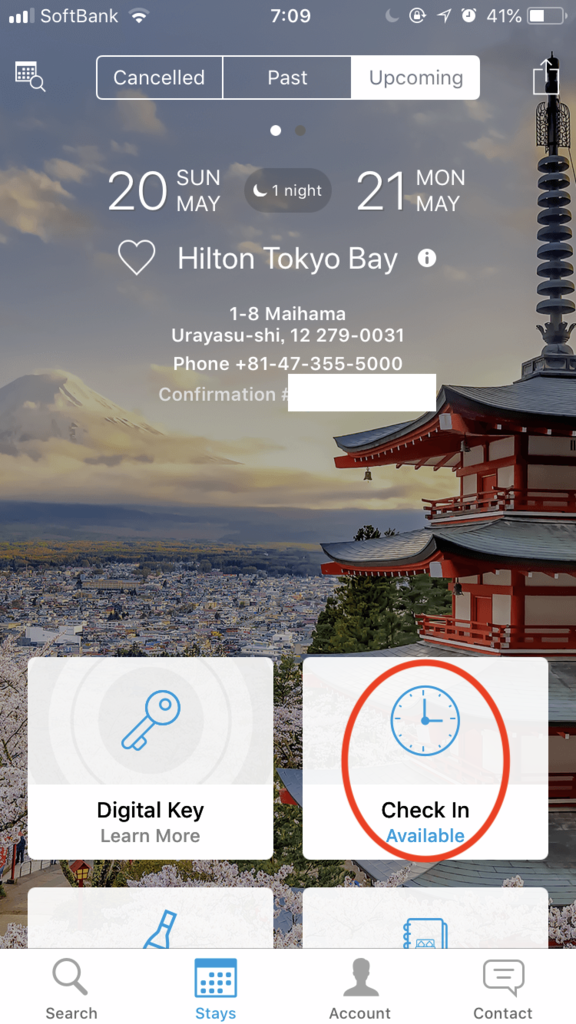ヒルトン東京ベイオンラインチェックイン デジタルキー 夢 やっぱラクして楽しく暮らしたい