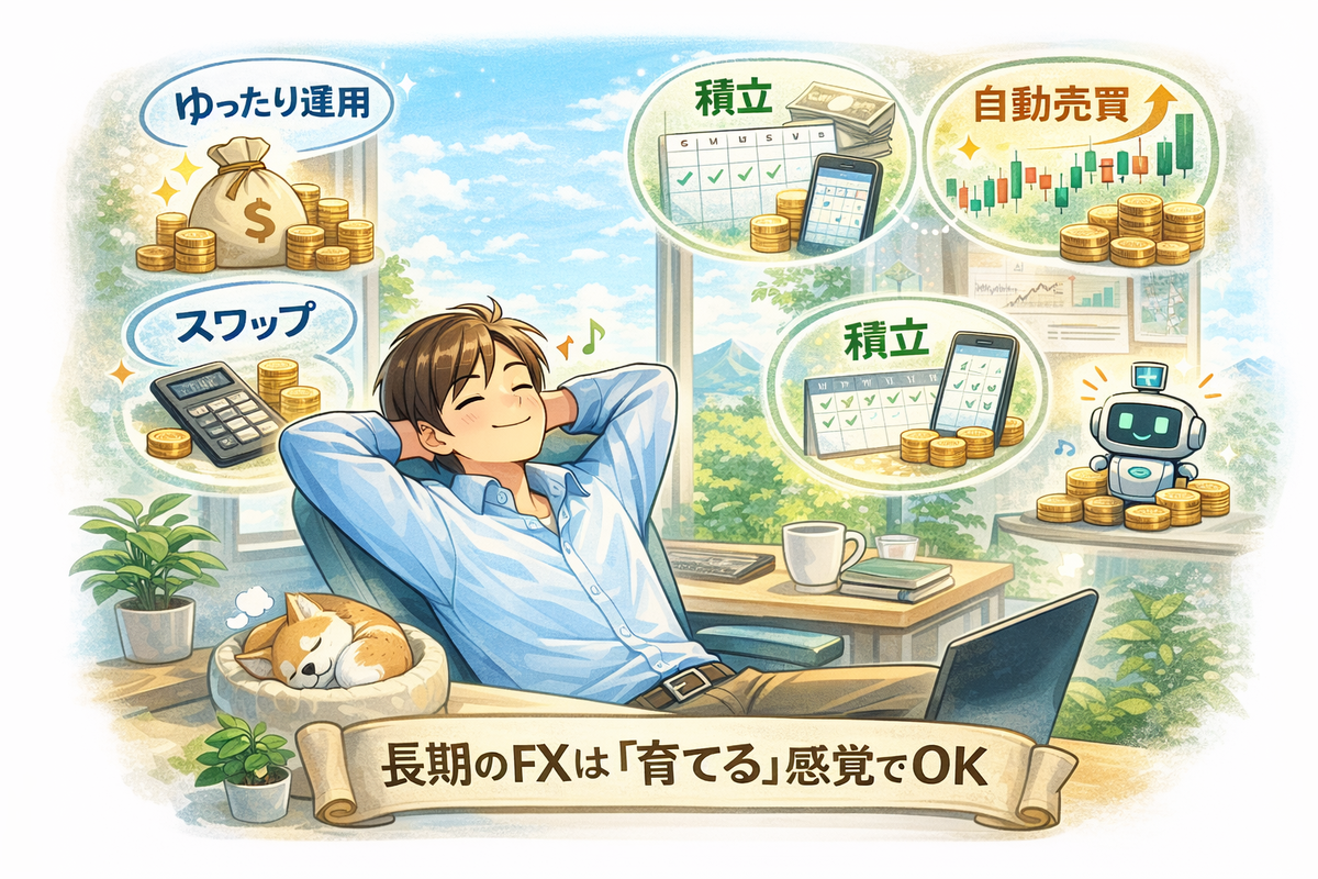 FX長期運用のイメージチャート