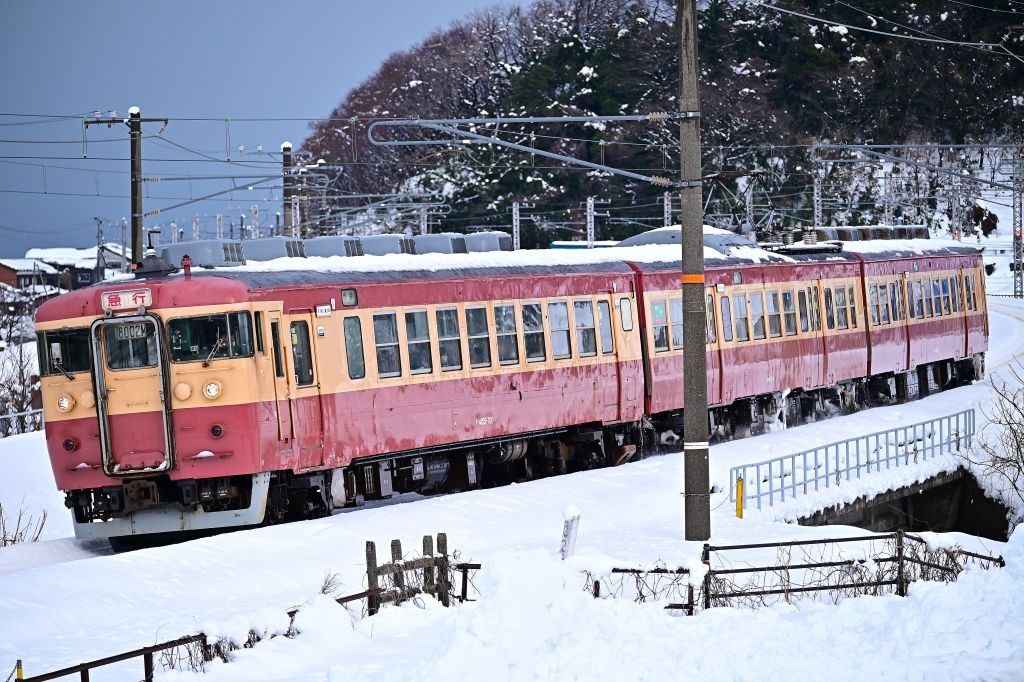 えちごトキめき鉄道 413系,455系観光急行 梶屋敷 - のんびり気ままに