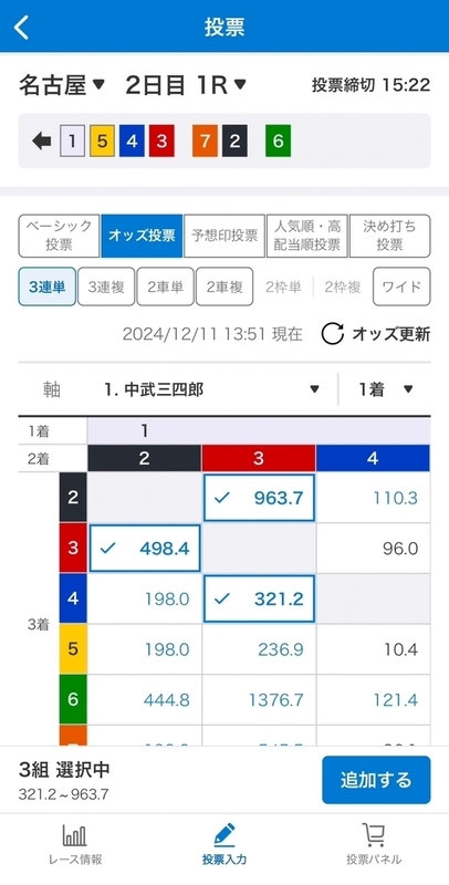 楽天Kドリームスアプリオッズ投票