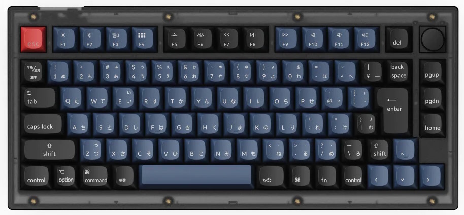 JIS配列　分割キーボード(※本体とキーキャップのみ) Keychron V1 Max QMK/VIA ワイヤレス カスタム メカニカル