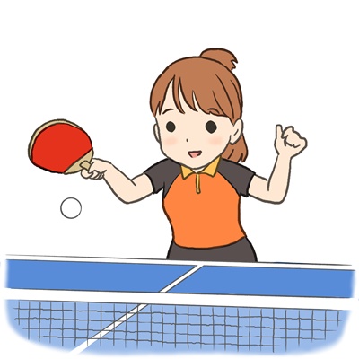伊藤美誠ちゃんと卓球台