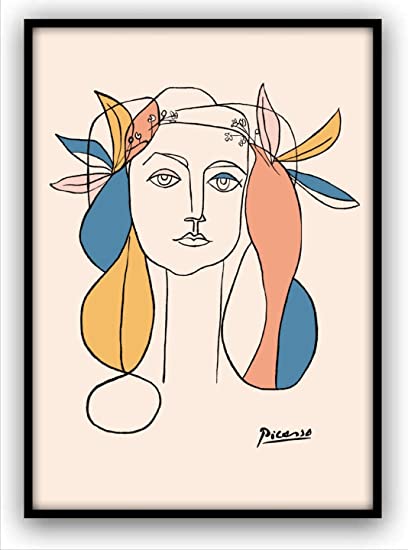 1172802aoD4 キュビズム天才画家 パブロ・ピカソ ジクレ マンドリンの