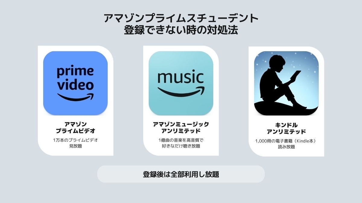 Prime Studentに登録する3つの対処法