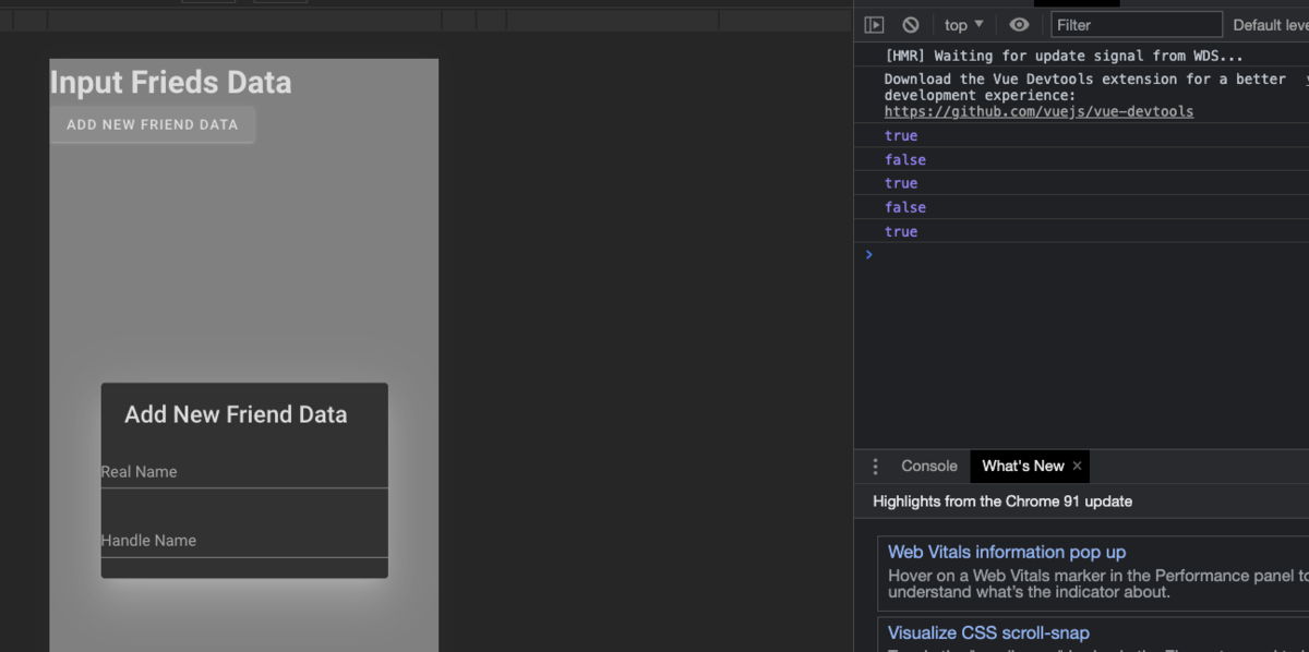 Vue Vuetify V dialog KAEDE Hack Blog