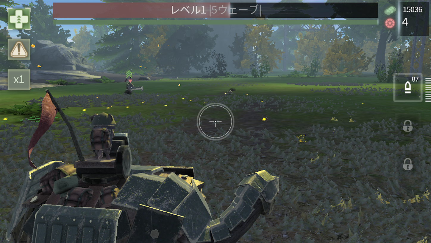 Iphone Androidアプリレビュー War Tortoise ウォートータス 重兵装のカメが動物たちとドンパチする異色シューティング これはまさに発想の勝利 右手に銃を左手に盾を