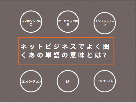 ブログやネットビジネスでよく出てくる単語集