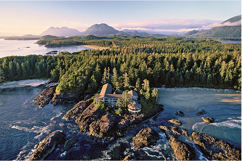 トフィーノ(Tofino)ではウィッカニニッシュ イン(Wickaninnish Inn)が有名