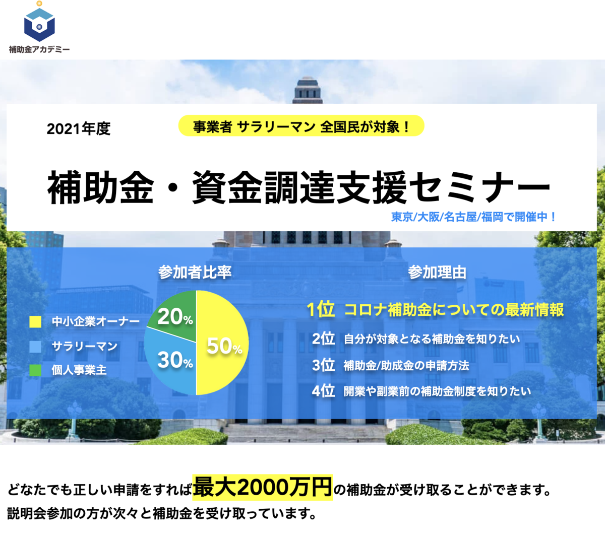 補助金・資金調達支援セミナー