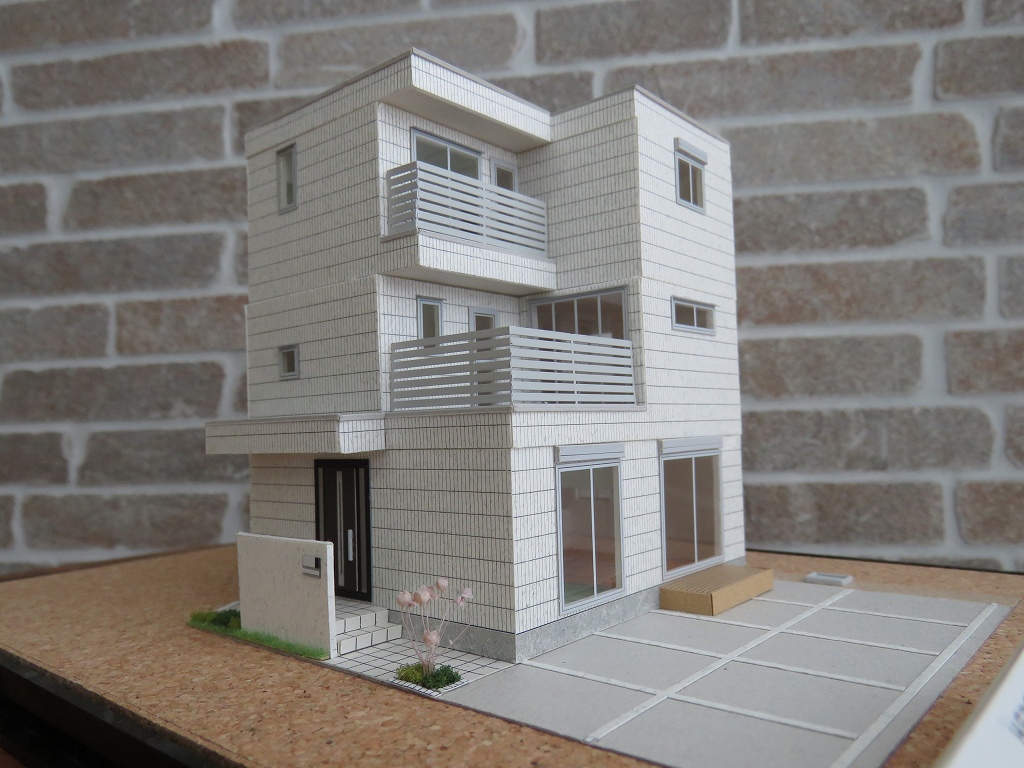 HEBEL HAUS 住宅模型 送料無料 即決 ヘーベルハウス 住宅模型 1/100サイズ 模型 平屋