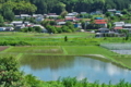 [集落][田んぼ][田園][水田][梅雨の晴れ間]集落