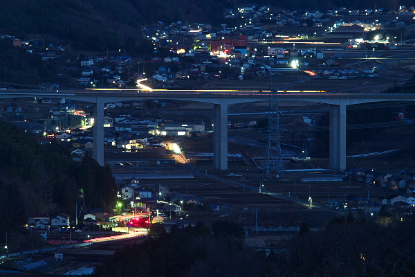 街の夕景