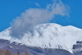 [浅間山][浅間][冠雪][雲][冬空]浅間山