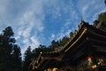 [朝の拝殿][本社][拝殿][夏空][妙義神社]朝の拝殿