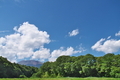 [浅間山][浅間][夏空][高原][信濃追分]浅間山