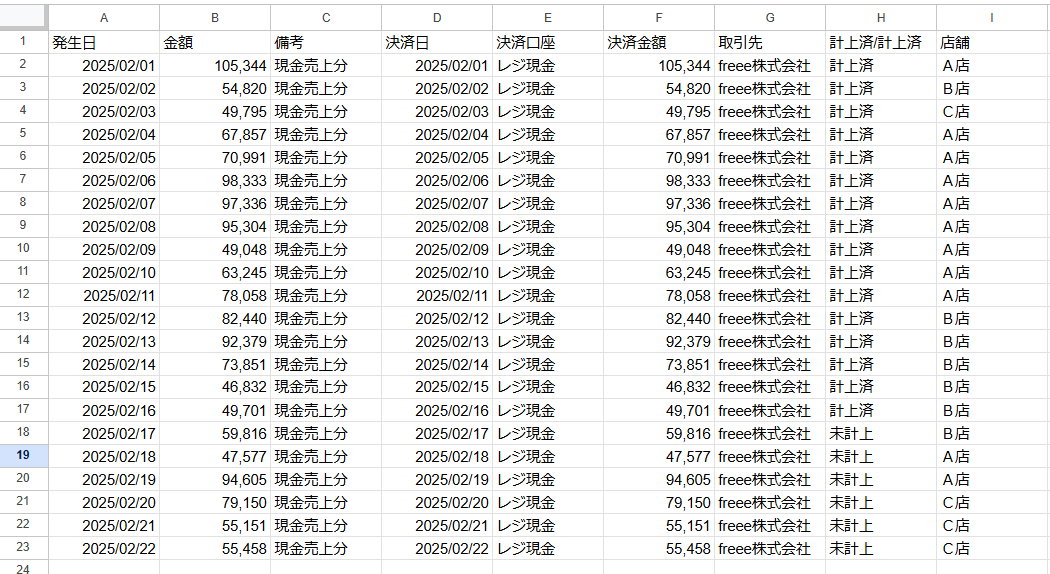 Googleスプレッドシートの情報をRPAで取得し自動計上/リアルタイム会計実現