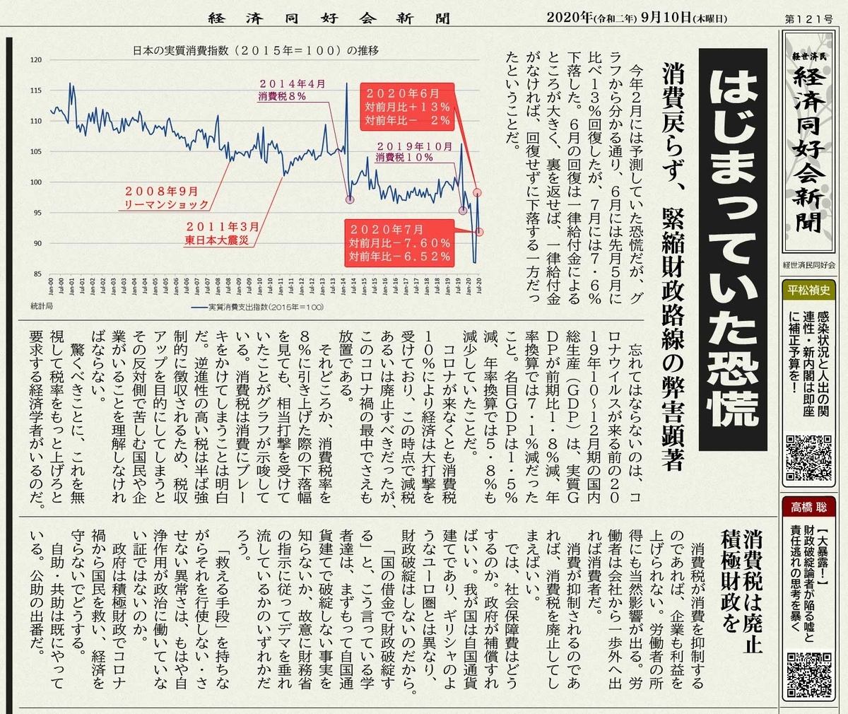 はじまっていた恐慌