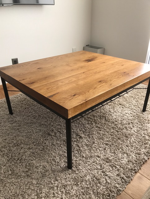リビング②#TRUCK FURNITURE#OAK IRON-LEG LOW TABLE