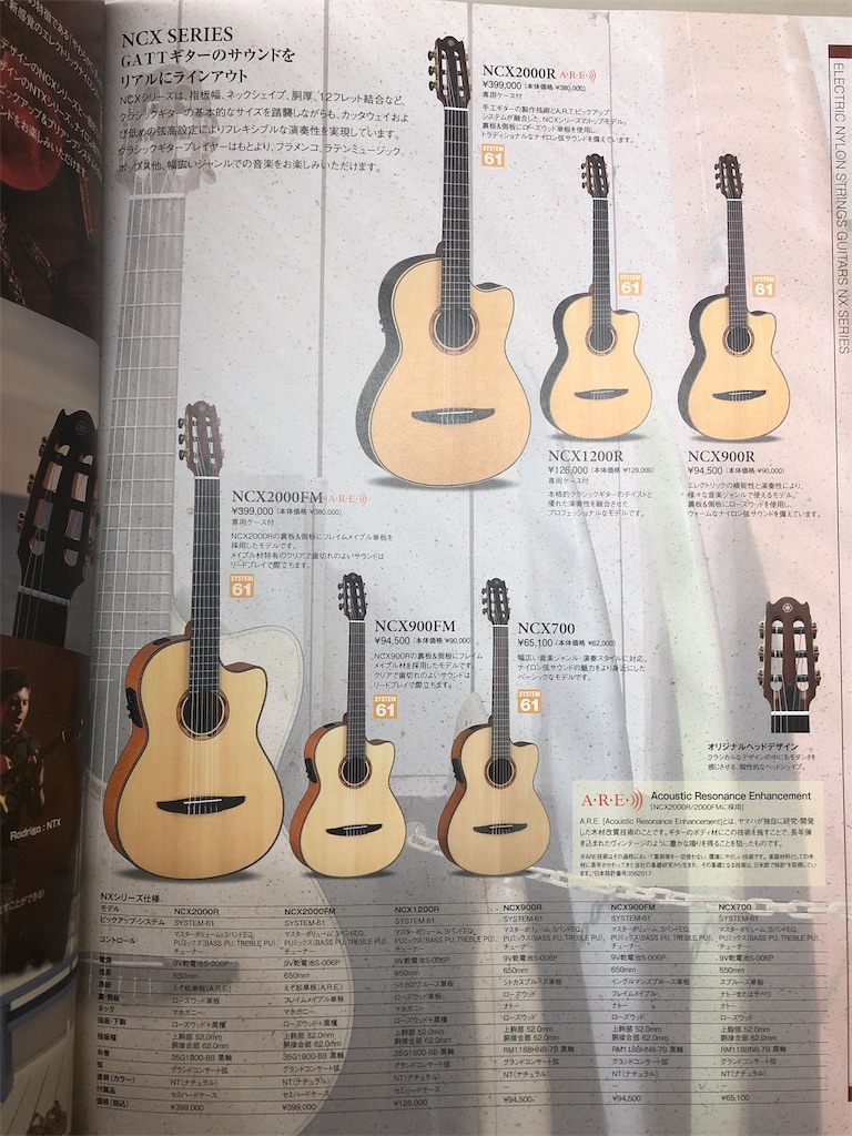 Yamahaのカタログを見ながら 山崎佳祐のギター道即人道ブログ