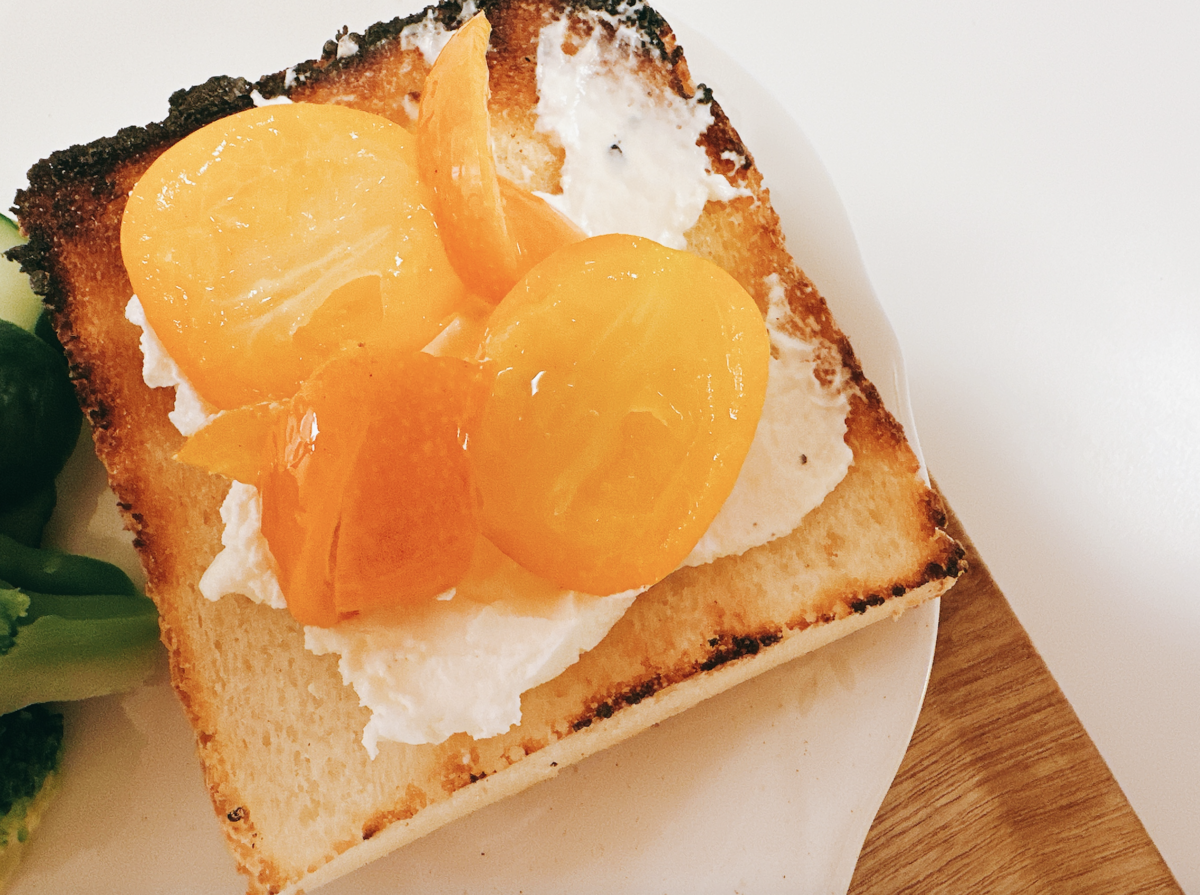 kinkan with cream cheese