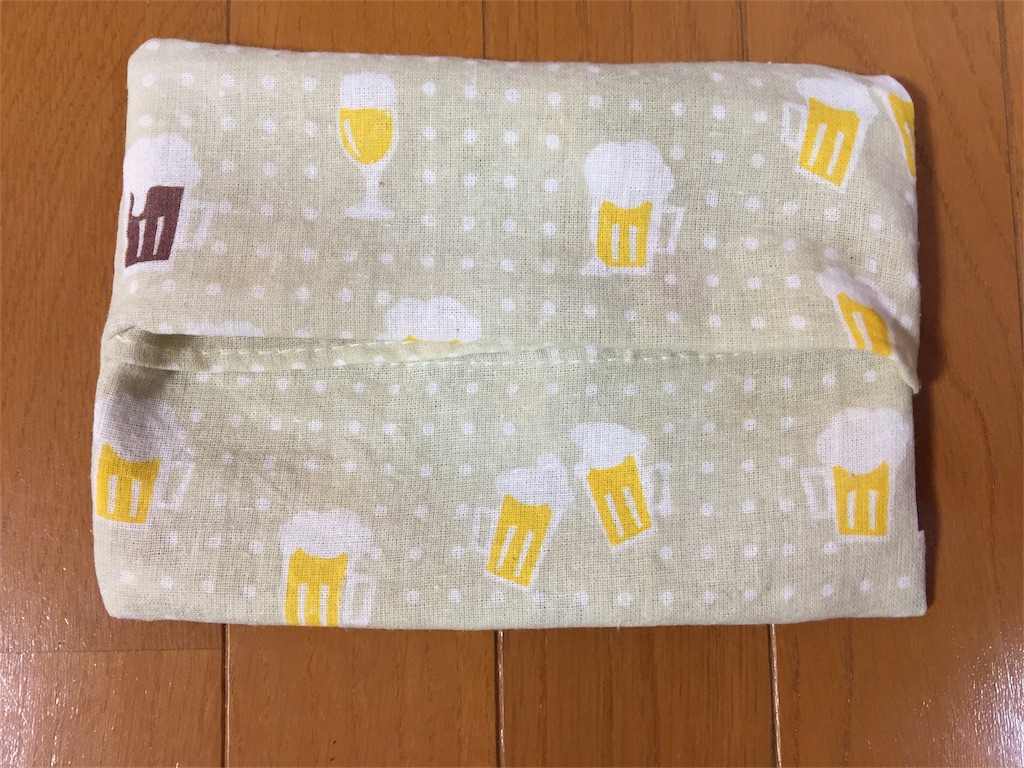 おむつポーチ 作り方 超簡単 100円手ぬぐいで 直線縫い ファスナーなし せつやくはんどめいどぶろぐ 手作り 簡単 作り方