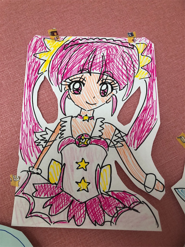 トゥインクルプリキュアのイラストを手書きしてみた せつやくはんどめいどぶろぐ 手作り 簡単 作り方 トゥインクルプリキュアのイラストを手書きしてみた せつやくはんどめいどぶろぐ 手作り 簡単 作り方