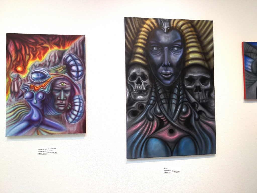 坂本智文　抽象画 AIR BRUSHING DAY！』 - 青いインク壺