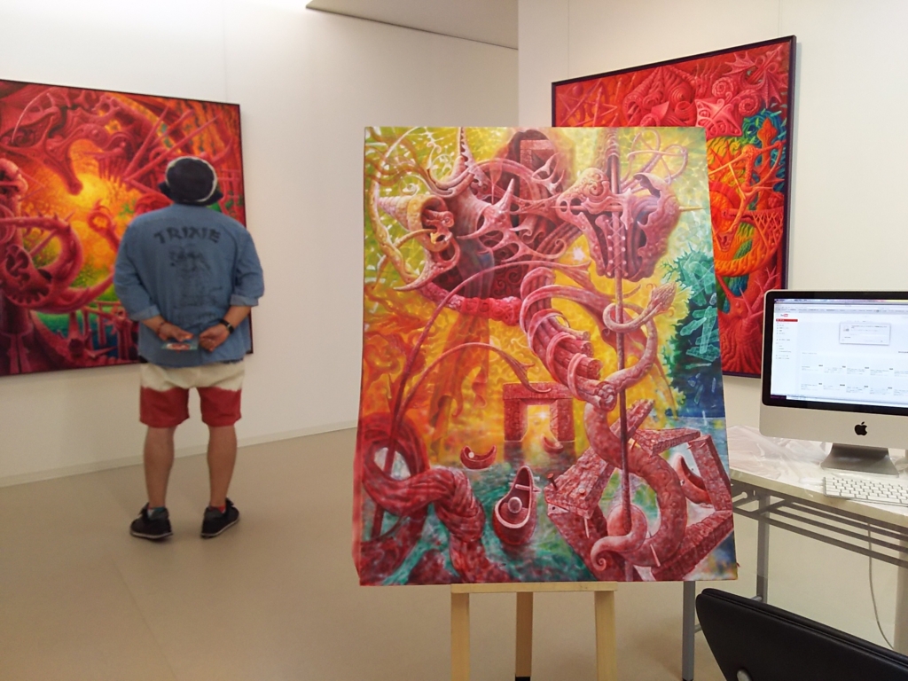 AIR BRUSHING DAY！』 - 青いインク壺