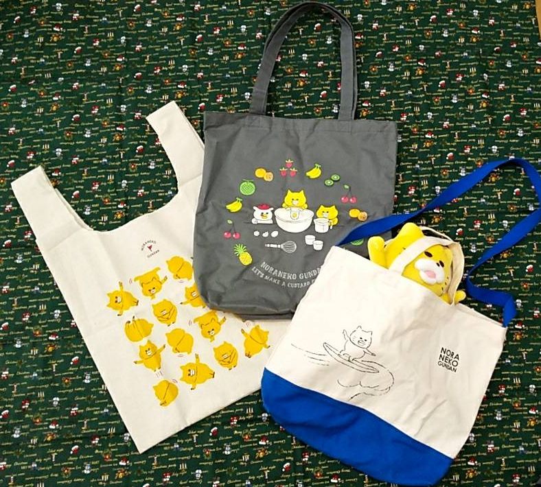 ノラネコぐんだんのカバン三種