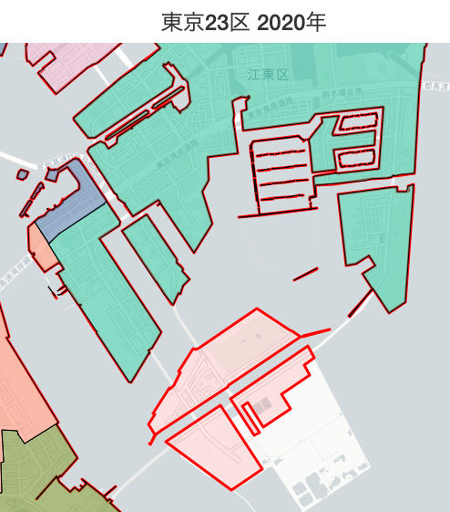 Folium と GeoJson を使って 東京23区の区の形を描画する - ken