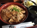 [2015家族沖縄][沖縄][食べ物]アグー豚のしょうが焼き丼