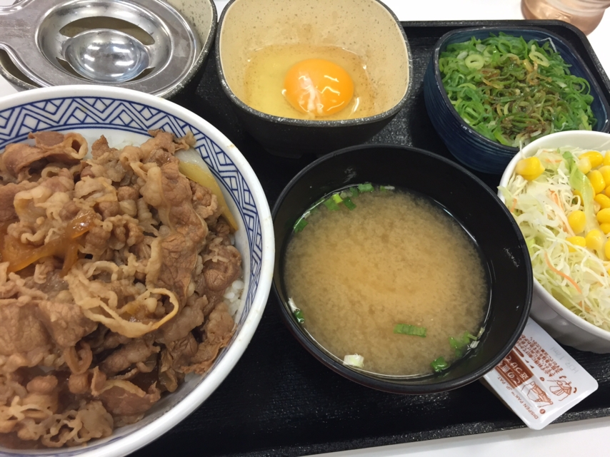 牛ネギたま丼Aセット