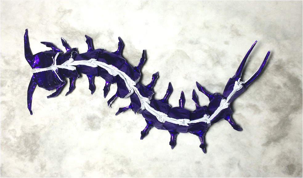 折り紙　ムカデ 折り紙・むかで - YouTube