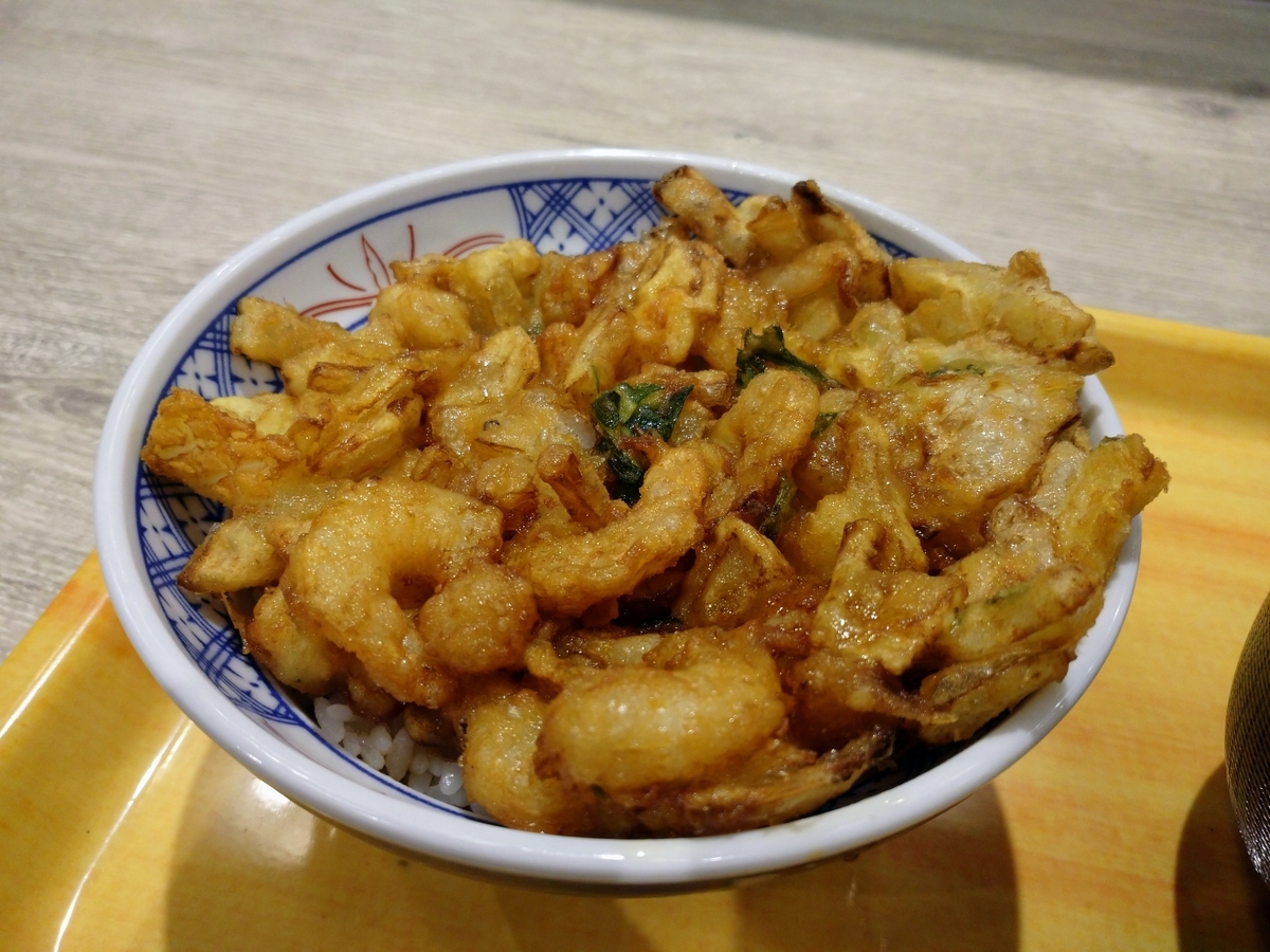 かき揚げ丼 江戸前天丼 濱乃屋 チェーン店で晩ごはん