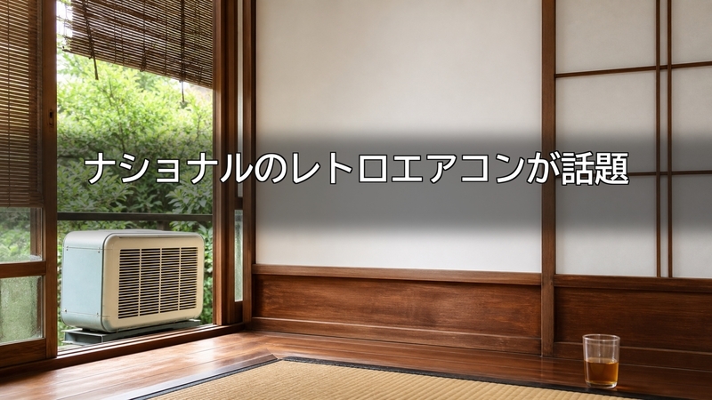 ナショナル エアコン レトロが話題｜1958年発売、壊れない冷房専用機の