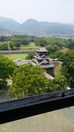  大天守閣から見る宇土櫓