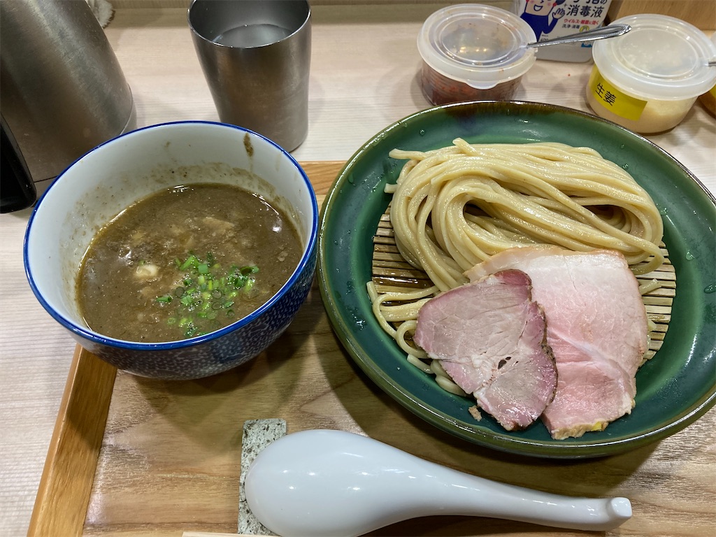 756. 純濃煮干しつけ麺@煮干しつけ麺宮元(蒲田)：煮干し好きは箸を