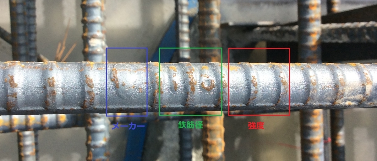 鉄筋　ロールマーク