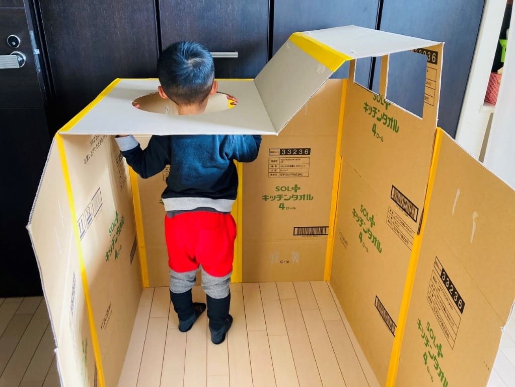 段ボールハウス　作り方