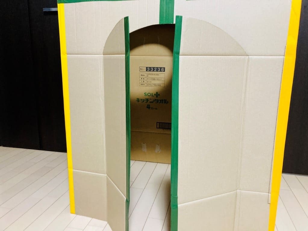 段ボールハウス　作り方