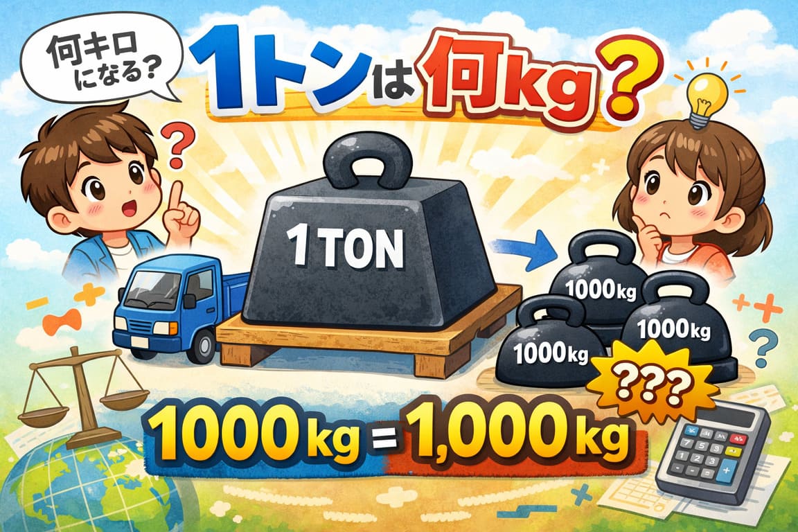 1トンは何キロ?基礎知識から身近な例まで徹底解説 - 数学の基礎