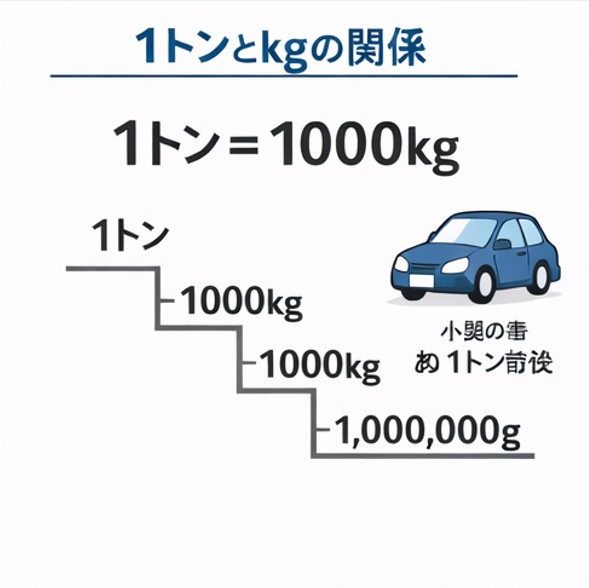 1トンは何キロ?基礎知識から身近な例まで徹底解説 - 数学の基礎