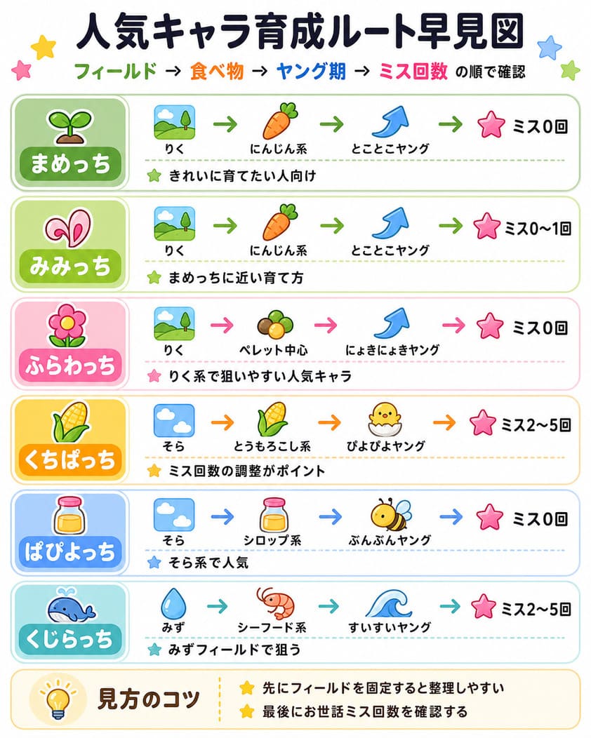 まめ っ ち 育て 方
