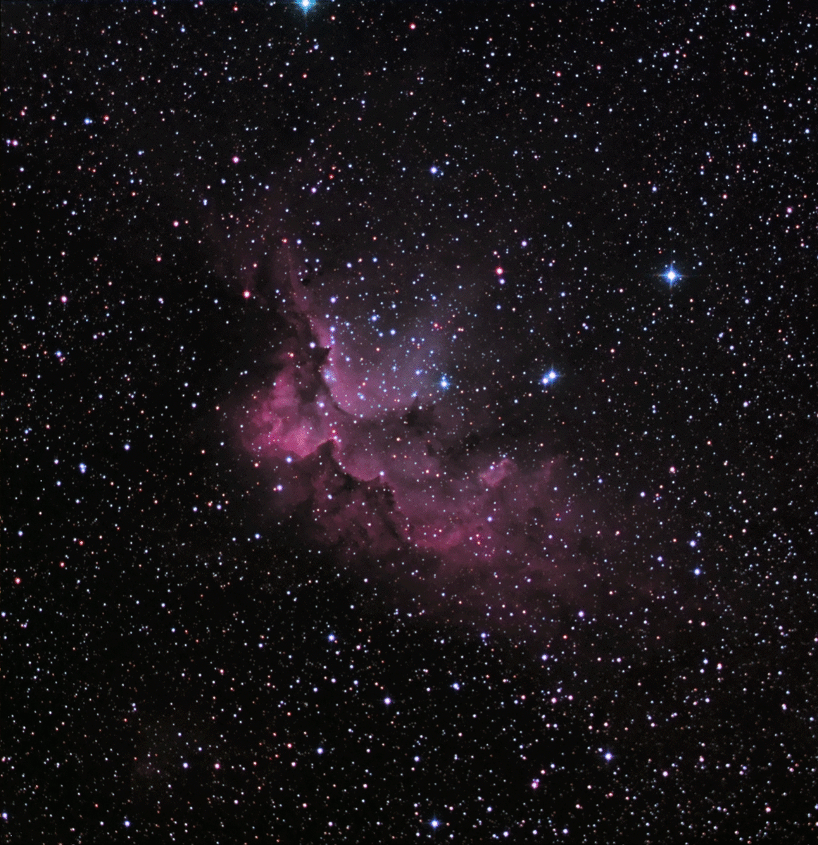 【星空】 NGC7380 鳳凰星雲 - C#7の星空周遊